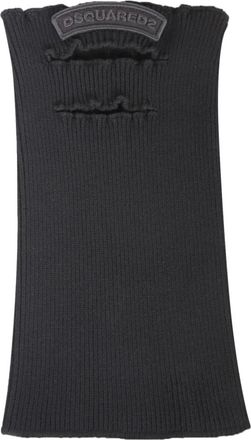 Dsquared2 Gebreide Balaclava - Heren - Wintersjaals - Zwart - ONE Size - Accessoires