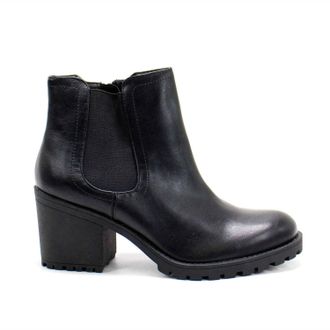 Sun + Stone Womens Morghan Casual Leather Ankle Boots In Black Sm