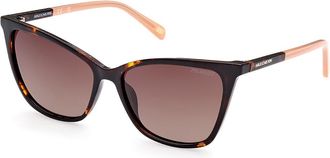 Skechers SE6170 Polarized 52H Womens Sunglasses Tortoiseshell Size 57