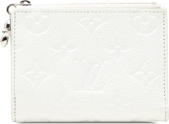 Louis Vuitton Silver White Leather Wallet (Bi-Fold) (Pre-Owned)