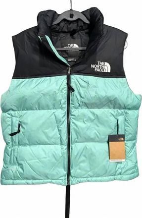 The North Face Womens 1996 Retro Nuptse Vest In Seafoam