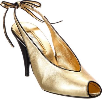 Miu Miu Leather Slingback Pump