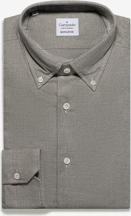 Giampaolo Lang&auml;rmeliges Hemd aus Baumwolltwill