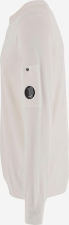 C.P. Company Mens Cotton Sweater White