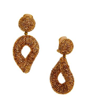Oscar De La Renta Twisted Drop Earrings