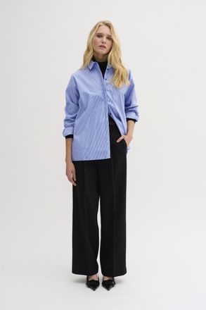 MY ESSENTIAL WARDROBE Overhemd met lang mouwen Loose fit blue white