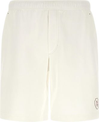 Brunello Cucinelli White Cotton Bermuda Mens Shorts