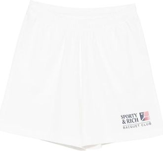 Sporty & Rich Korte Broeken, Dames, Wit, S, Katoen, Disco Short