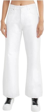 Haikure Korea Asian Fit Jeans - Dames - Loose Fit Jeans - Wit - W28 - Katoen - Jeans