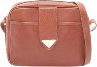 Saint Laurent Pre-owned Vintage Schoudertas - Dames - Vintage Schoudertas - Bruin - ONE Size - Leer - Vintage