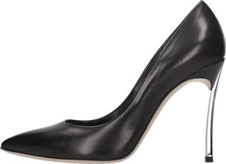 Casadei Blade Leren Pomp - Dames - Pumps - Zwart - 41 EU - Leer - Schoenen