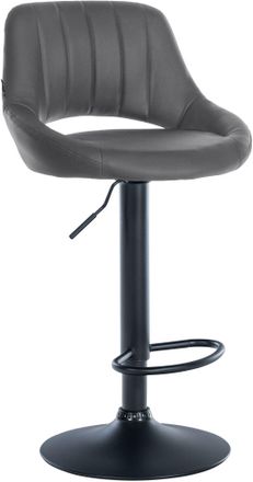 Clp Taburete De Bar Milet En Polipiel Gris Negro