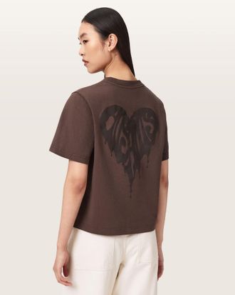 AllSaints Cotton Lisa Trip Graphic Boxy T-Shirt, Size: XS