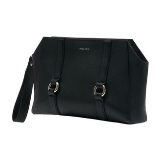 Alexander McQueen Mens Clutch Black Calfskin