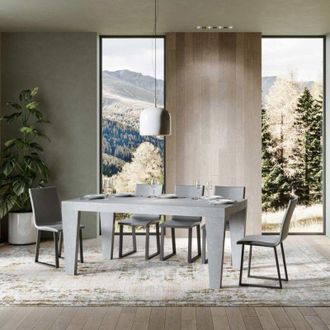 Itamoby Tavolo allungabile a 420 cm spimbo 90X160 Cemento