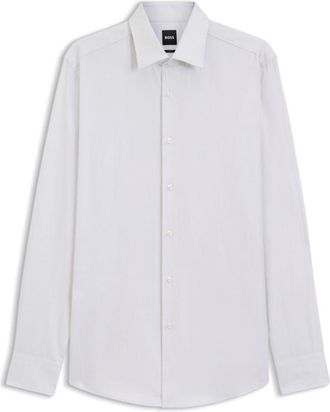 BOSS Slim-fit shirt in refined Italian cotton