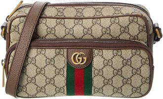 Gucci Ophidia Small Gg Supreme Canvas & Leather Messenger Bag
