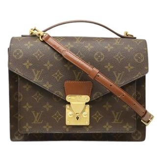 Louis Vuitton Pre-owned Handbags, male, Brown, Size: ONE SIZE Pre-owned Monceau Monogram 2way Bag