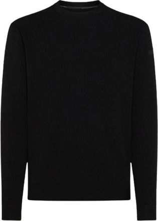 Roberto Ricci Design Rrd, Truien & Vesten, Heren, Zwart, S, Zwarte trui met elastische ribboord