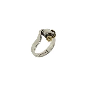 Tiffany & Co. Gold Silver Yellow Gold (18K) Silver 925 Band Ring (Pre-Owned)