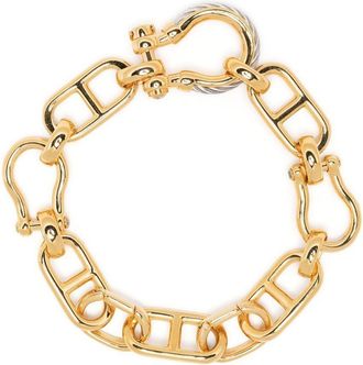 Charriol St-Tropez Mariner chain-link bracelet - women - Steel - One Size - Gold