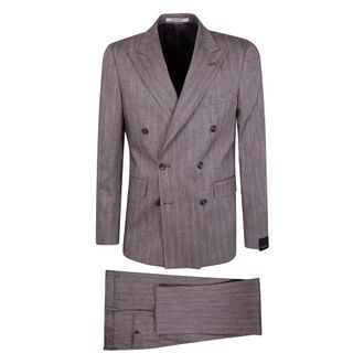Tagliatore Heren, Pakken, Bruin, Maat: XL