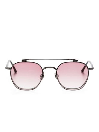 Matsuda M3148 sunglasses - unisex - Titanium - 48 - Black