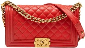 Chanel Pre-owned Vintage Cross Body Bag - Dames - Vintage Schoudertas - Rood - ONE Size - Leer - Vintage