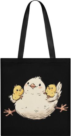 Generic Hens And Chicken Womens Tote Casual Shopping Bag Lightweight Shoulder Bags Hobos Handbag for Work Travel Daily 35x40cm