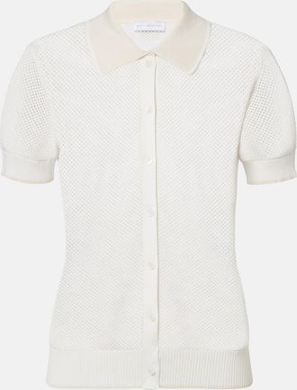 Stella McCartney Polo in crochet di cotone