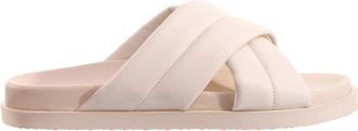 H&ouml;gl Beige Pantoffels voor Vrouwen - Dames - Sandalen - Beige - 37 EU - Leer - Schoenen