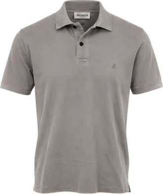 Premiata Tops, Heren, Grijs, L, Katoen, Short Sleeve Polo