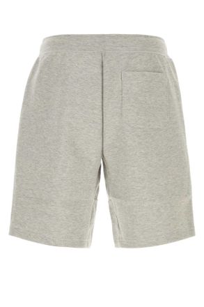Polo Ralph Lauren Mens Grey Cotton Blend Bermuda Shorts Darksportheatherc1730 Exterior: Polyester