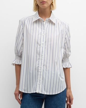 Finley Sirena Striped Cotton Shirt
