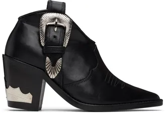 Ann Demeulemeester Lisa Ankle Boots in Black Leather from