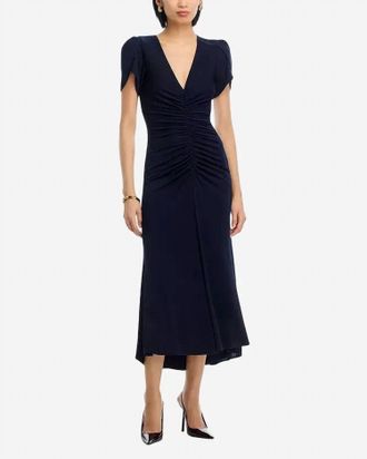 Cinq &agrave; Sept Aviva Midi Dress In Navy