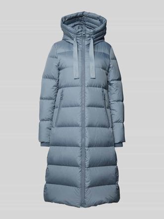 Marc O'Polo Regular Fit Daunenmantel mit Kapuze in Rauchblau, Größe 34