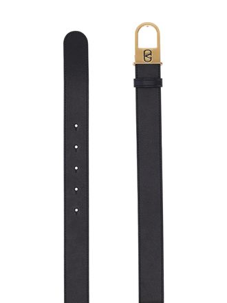Valentino Garavani Mens Belts Black Calf Leather