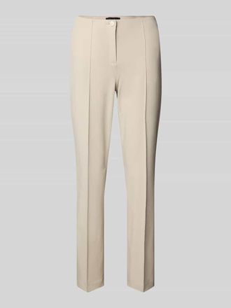 Cambio Cambio Skinny Fit Stoffhose mit fixierten B&uuml;gelfalten Modell ROS in Sand, Gr&ouml;&szlig;e 32