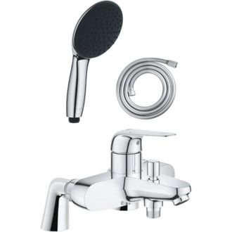 GROHE Conjunto Mezclador Mec&aacute;nico Para Ba&ntilde;era/ducha Grohe Swift + Teleducha Redonda De 2 Chorros + Manguera