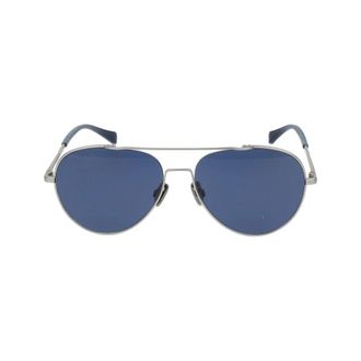 Rag & Bone Sunglasses, male, Gray, Size: 58 MM Aviator Sunglasses