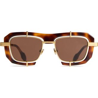 J.W.Anderson Geometric Sunglasses in Havana at Nordstrom