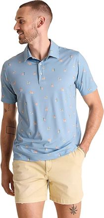 Chubbies The Barkin Up the Wrong Tree Polo Mens Blue Golf Shirt NWO58