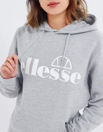 Ellesse Womens Lyara OH Hoody - Grey Marl - Size: 14