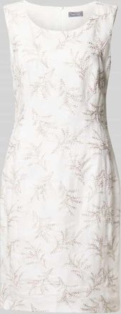 White Label Knielanges Etuikleid mit Stitchings in Offwhite, Gr&ouml;&szlig;e 38