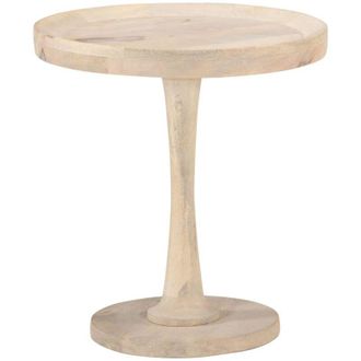 vidaXL Vidaxl - Tavolino di Servizio &Oslash;50x55 cm in Legno Massello di Mango