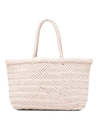 Dragon Diffusion Mini Flat Gora Handbag In Sand Leather