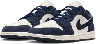 Nike Jordan Air Jordan 1 Low SE Basketball Sneaker in Obsidian/Obsidian at Nordstrom, Size 10.5