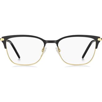 Marc Jacobs 53mm Cat Eye Optical Glasses in Gold Black at Nordstrom
