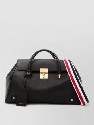 Thom Browne pebble-grain leather clutch bag
